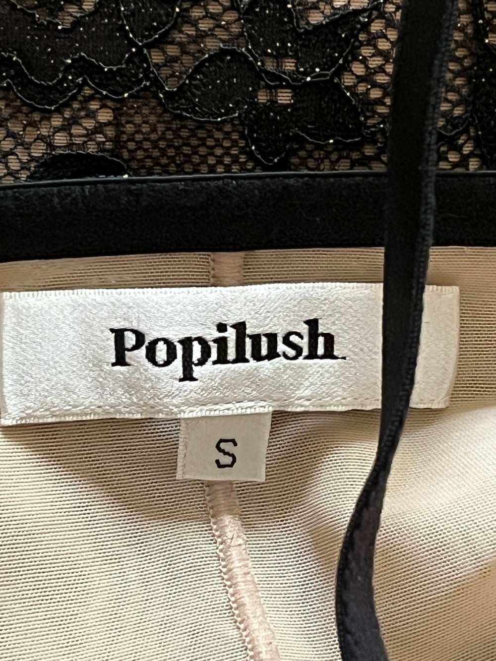 Popilush All-Lace Hourglass Corset Side Slit Midi Dress size SM NEW - Picture 5 of 16
